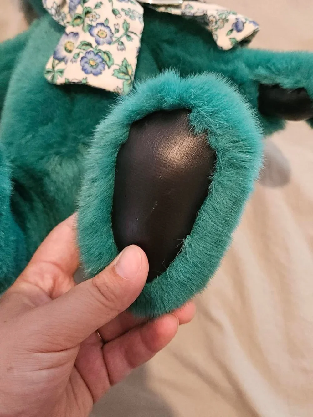 Green Victoria Secret Gund Plush Bear